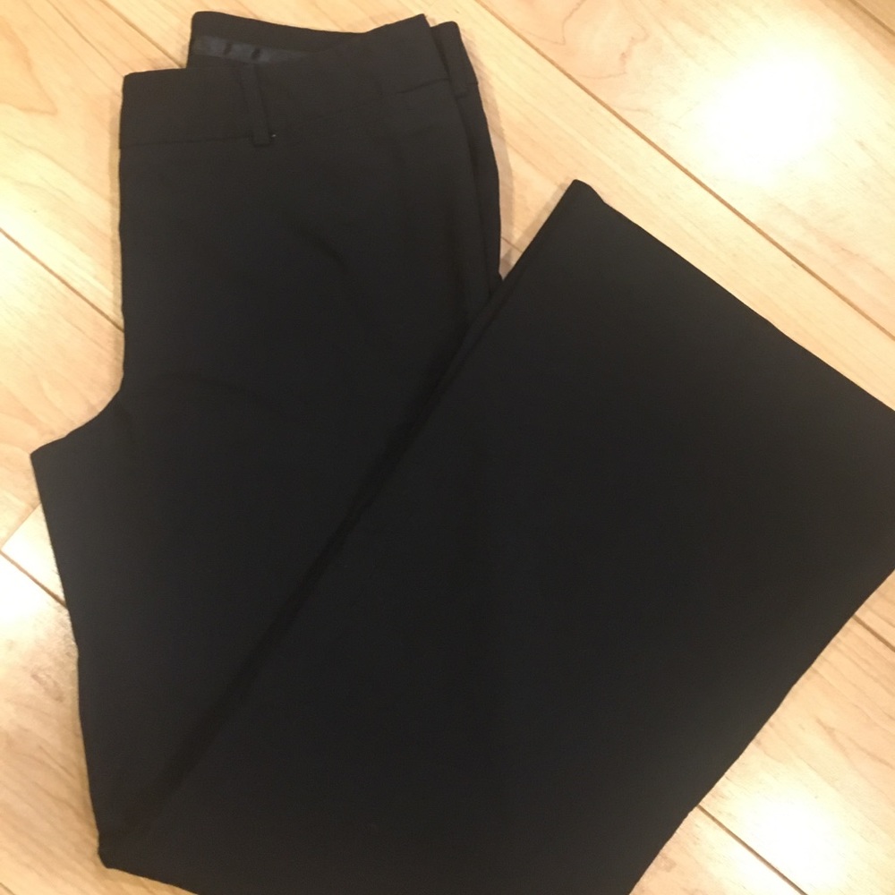 Apostrophe black wide leg pants Sz 6